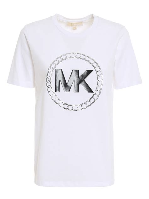 michael kors shirt gold chains in arms|Michael Kors t shirt.